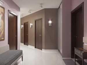 peinture de couloir taupe