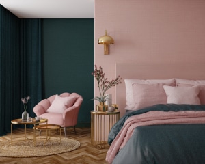 2 couleurs dans une chambre